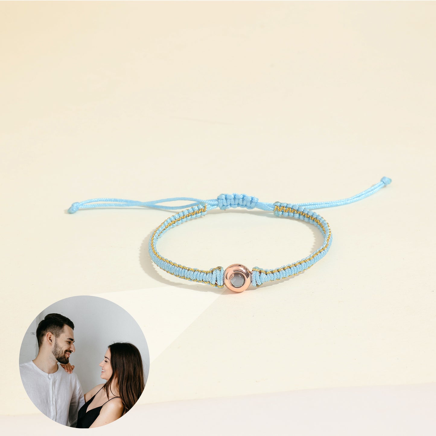 JSJOY Projection Bracelet Photo Bracelet Personality picture Couples bracelet Minimalism Jewelry Commemorative Gift