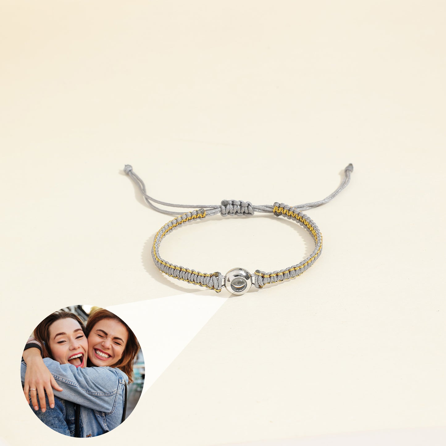JSJOY Projection Bracelet Photo Bracelet Personality picture Couples bracelet Minimalism Jewelry Commemorative Gift