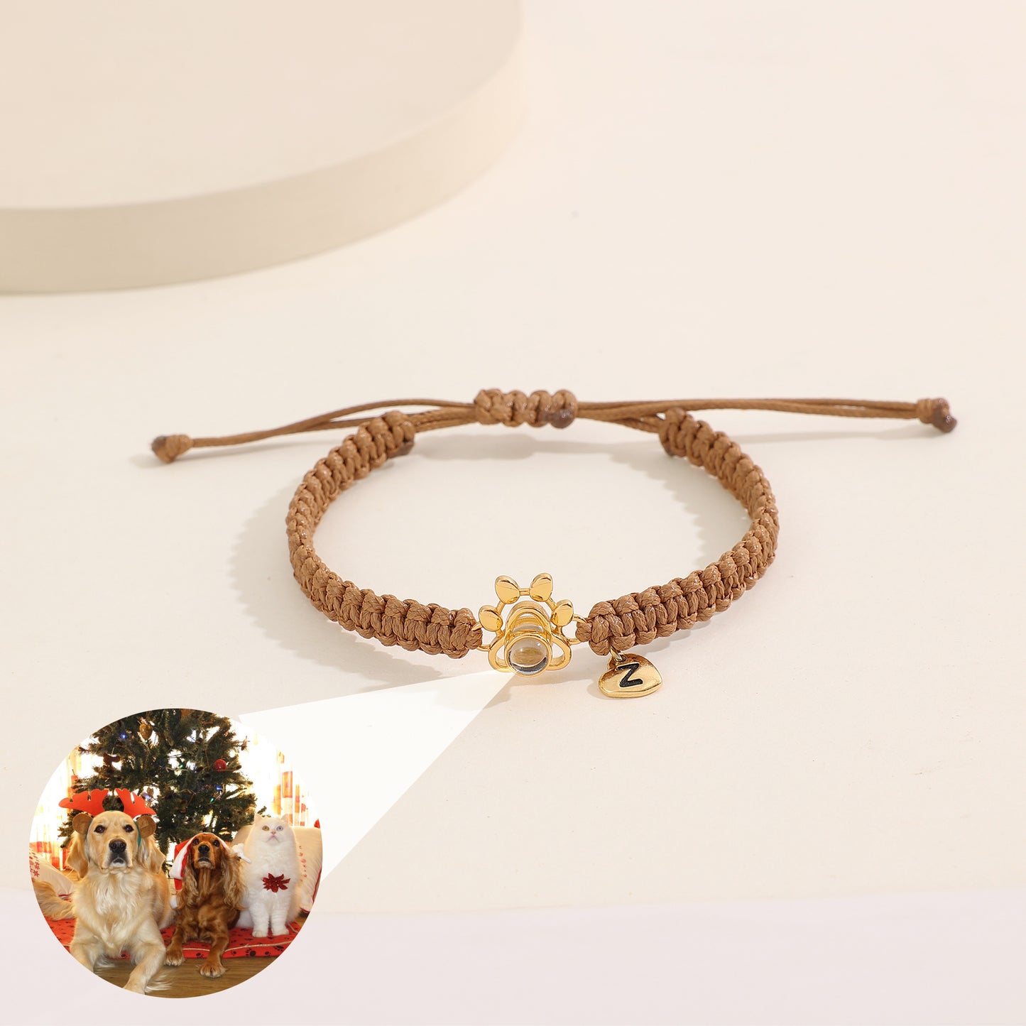 JSJOY Photo bracelet Personalized custom bracelet Pet Memorial Gift Minimalist jewelry pet memorial jewelry