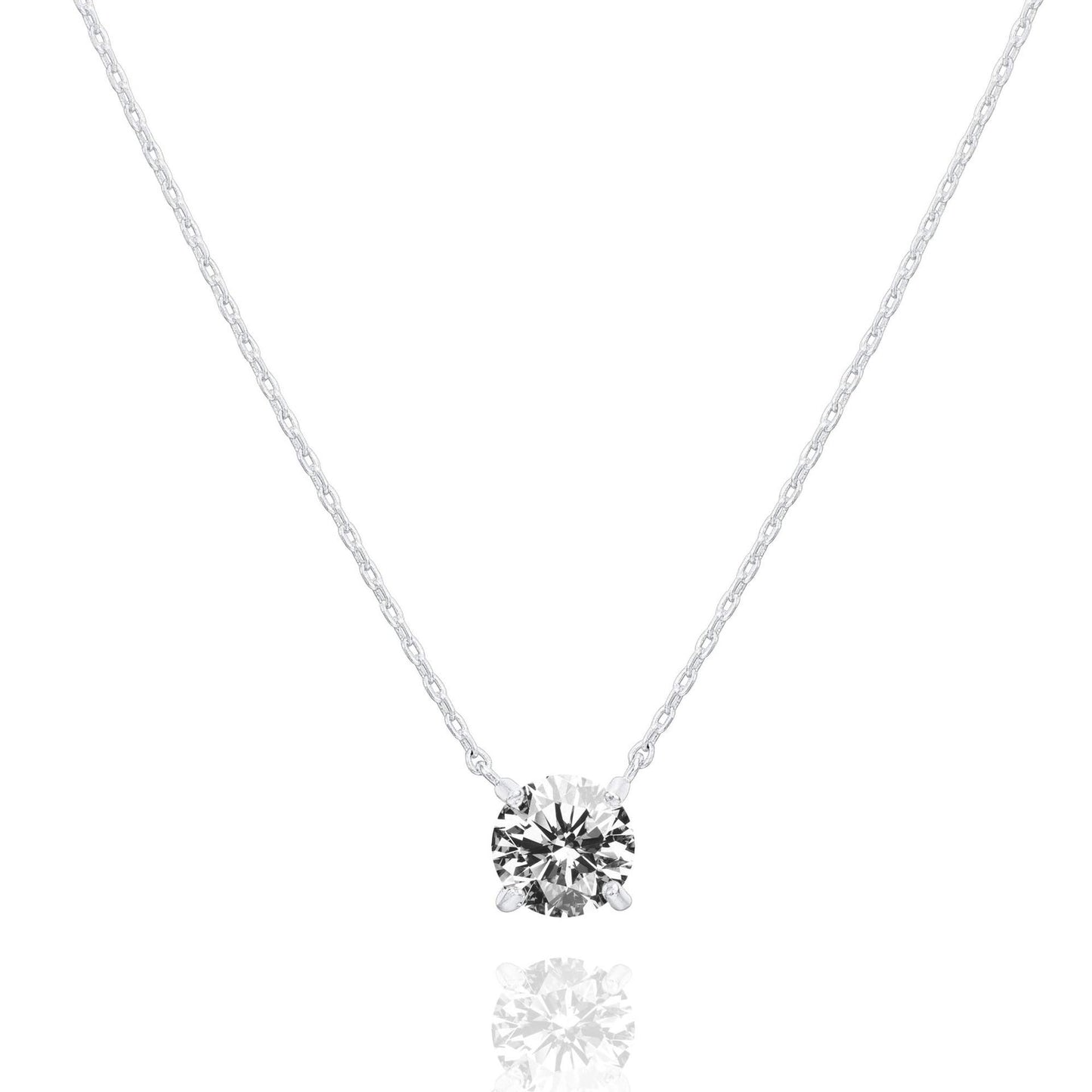 white gold necklace