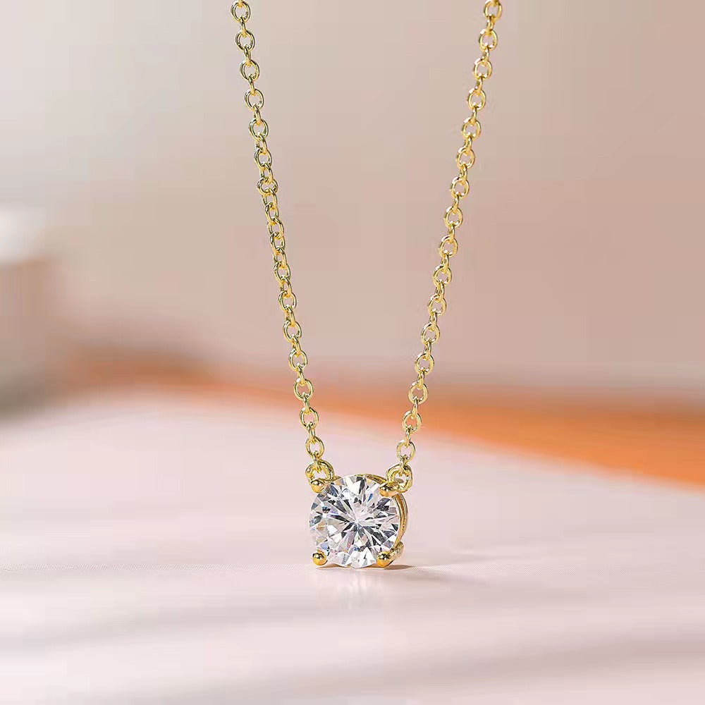 Silver Necklace For Women Cubic Zirconia Necklaces Crystal Pendants Womens Jewelry Mother Day Birthday Gift For Her