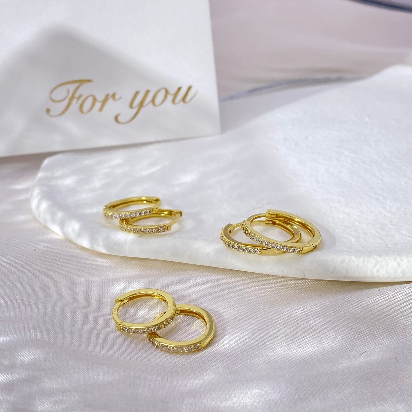 Sterling Silver Hoop Earrings for Women 14K White Gold Plated Small Silver Hoop Cubic Zirconia Silver hoop Huggie Hoop Ear Piercing Earrings 3 pairs for men girls 8mm 10mm 12mm gift