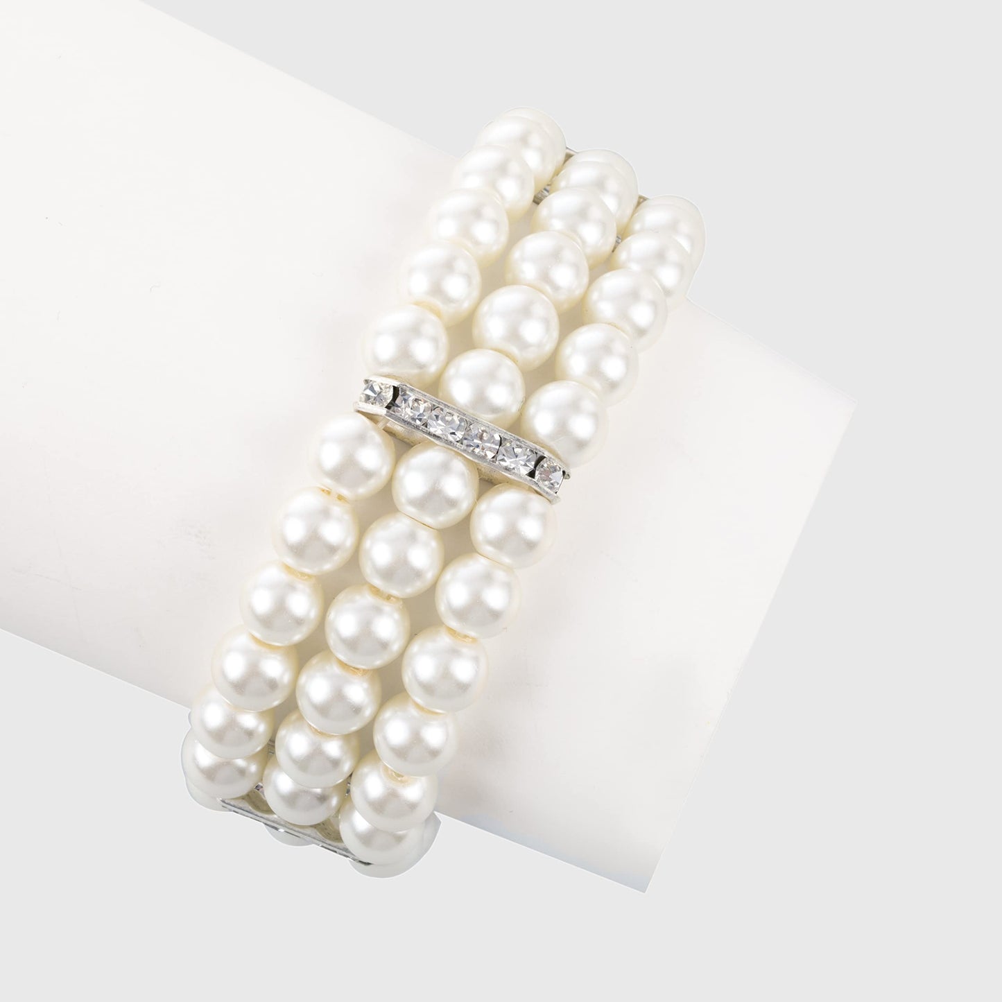 3-layer pearl bracelet 1920s Flapper Imitation Pearl Bracelet Great Gatsby Roaring 20s Accessories Jewelry Set