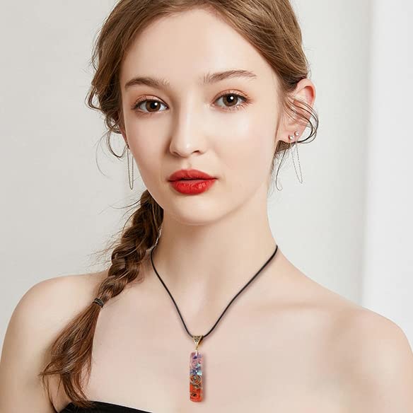 JSJOY 10 Pcs Crystal Necklace Healing Amethyst Crystals Carnelian Chakra Necklaces Evil Eye Necklace Vintage Hippie Wiccan Boho Rose Quartz Obsidian Moon Sun Jewelry Heart Gemstone Aventurine Turquoise Pendant for Women Wholesale