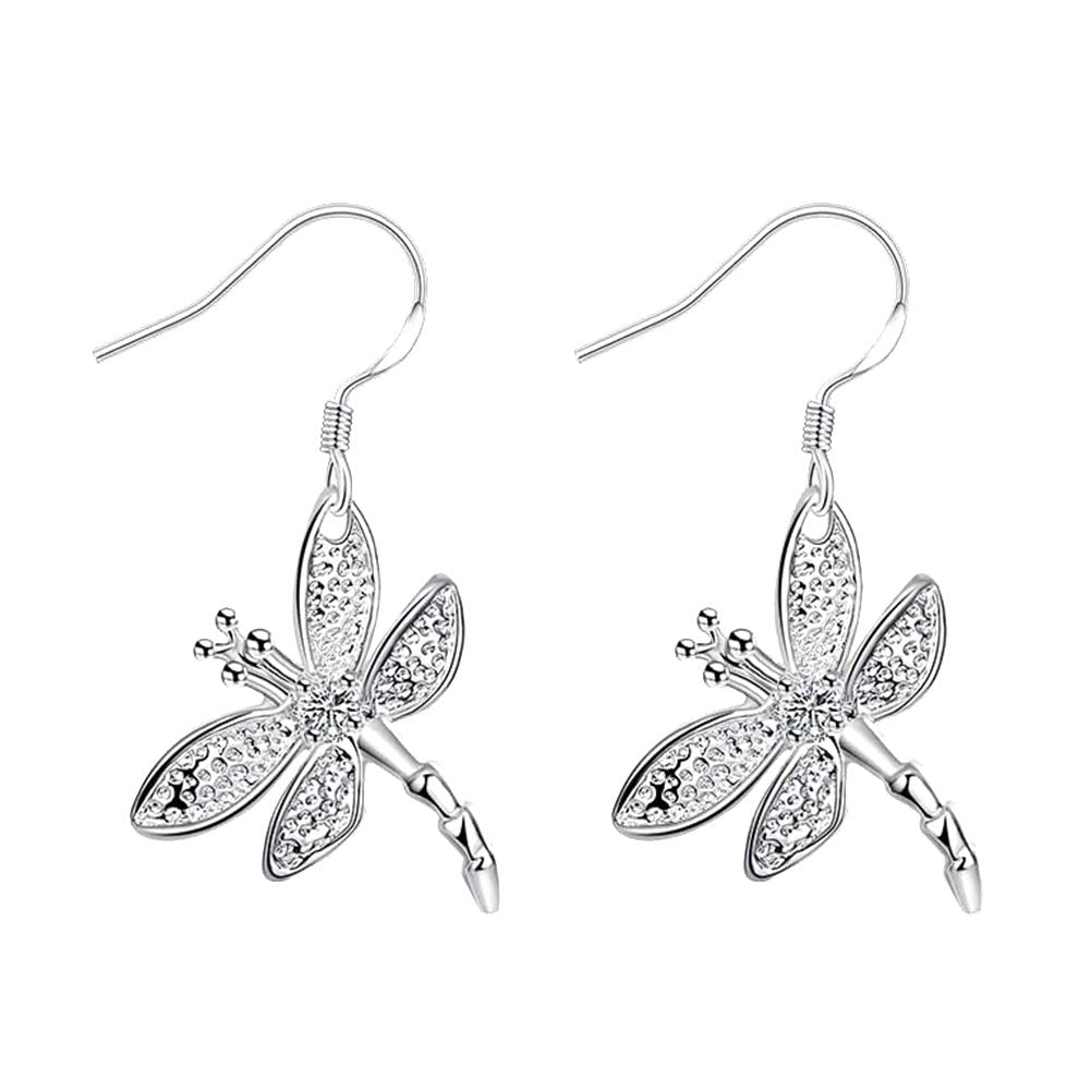 Hummingbird Earrings Rhinestone Chain Tassel Earring Lady Earchain Jewelry Fashionable Earrings Dangling Women Girls Valentine's Day Birthday Gifts