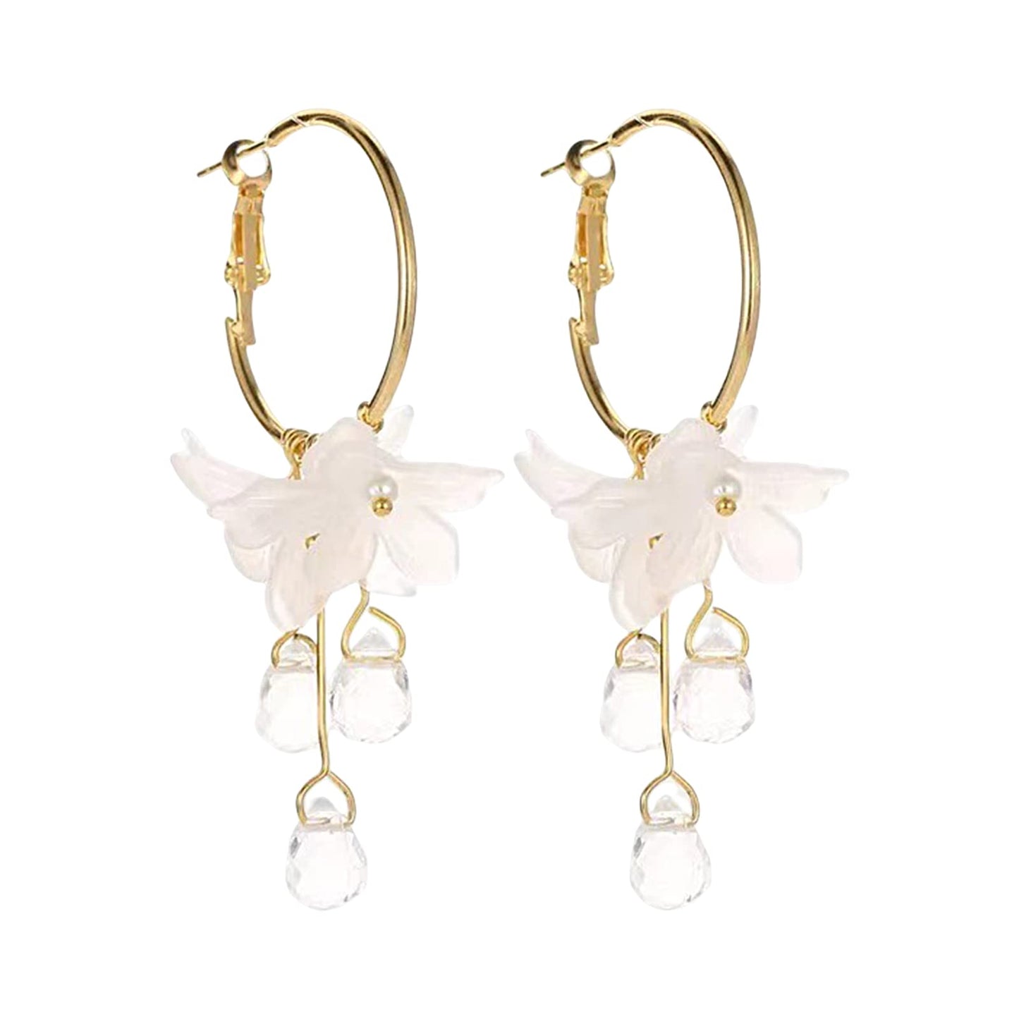Hummingbird Earrings Rhinestone Chain Tassel Earring Lady Earchain Jewelry Fashionable Earrings Dangling Women Girls Valentine's Day Birthday Gifts
