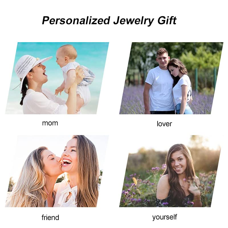 JSJOY Custom Initial Necklace, Personalized Name Necklaces for Women 14K Gold Plated Letter Necklace Name Necklace Mama Necklace | Graduation Gifts Birthday Gifts for Women Girl
