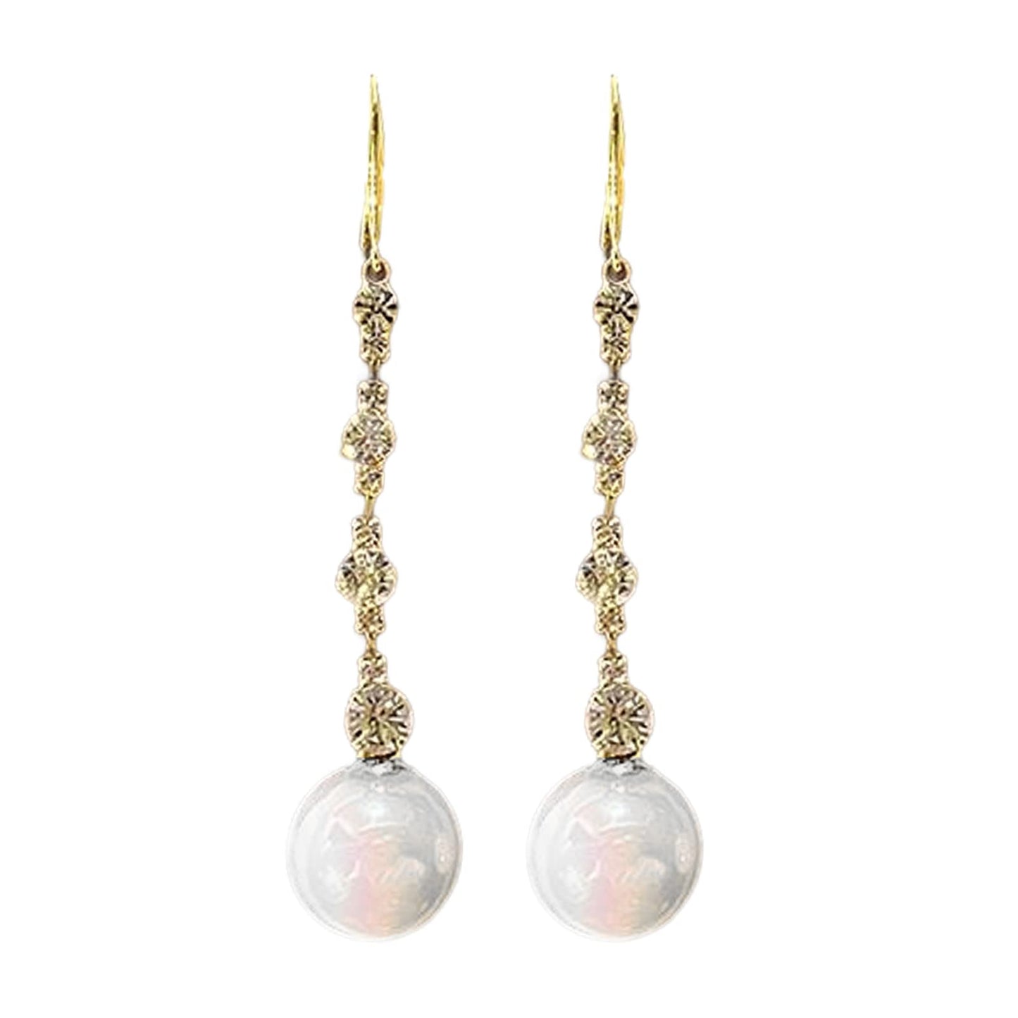 Hummingbird Earrings Rhinestone Chain Tassel Earring Lady Earchain Jewelry Fashionable Earrings Dangling Women Girls Valentine's Day Birthday Gifts
