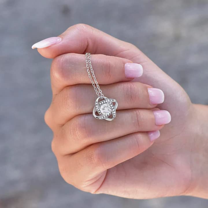 Daughter Gifts From Dad - To My Daughter Necklace From Dad Believe In Yourself Love Knot Necklace Gifts For Daughter On Birthday Gifts For Daughter Father Daughter Gifts Christmas Graduation Valentine Idea Gifts
