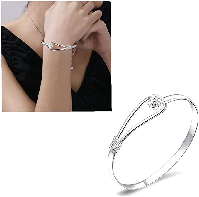 JSJOY Women Jewelry Solid Bracelet Cuff Bangle Charm Adjustable Bracelet Handmade Jewelry Bead Chain Anklet for Women Men Girls Mom Jewelry Gifts for Thanksgiving Da