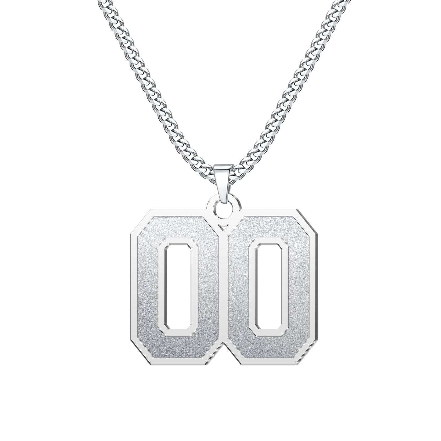 JSJOY Number Necklaces for Athletes 00-99 Jersey Number Chain Personalized Custom with Name Sports Soccer Football Basketball Baseball for Men Girls