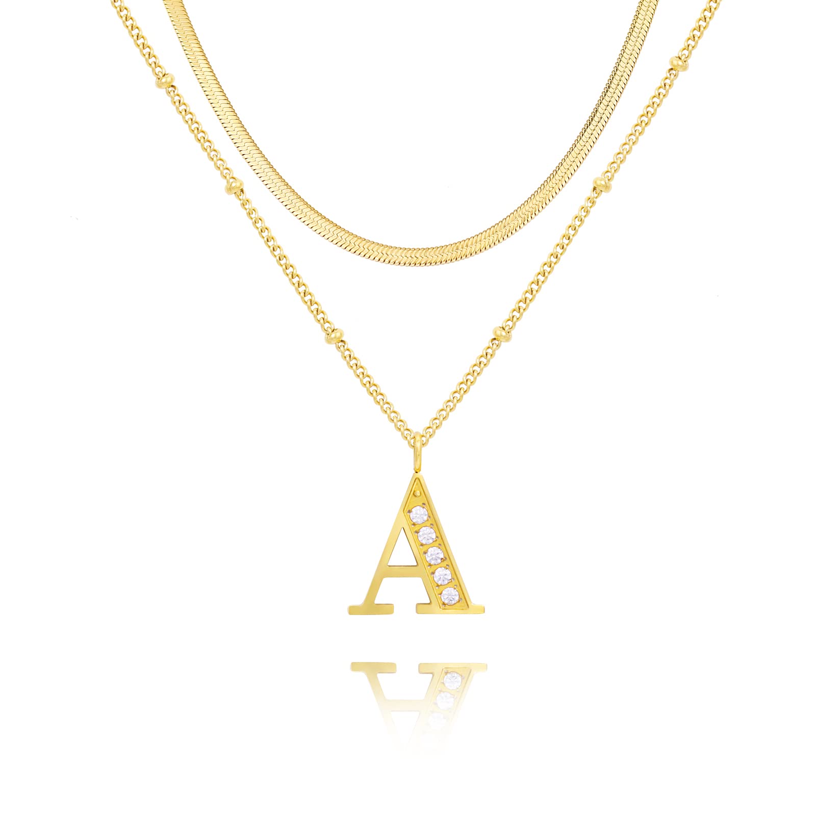  KDIZI Gold Initial Necklaces for Women Girls,Dainty