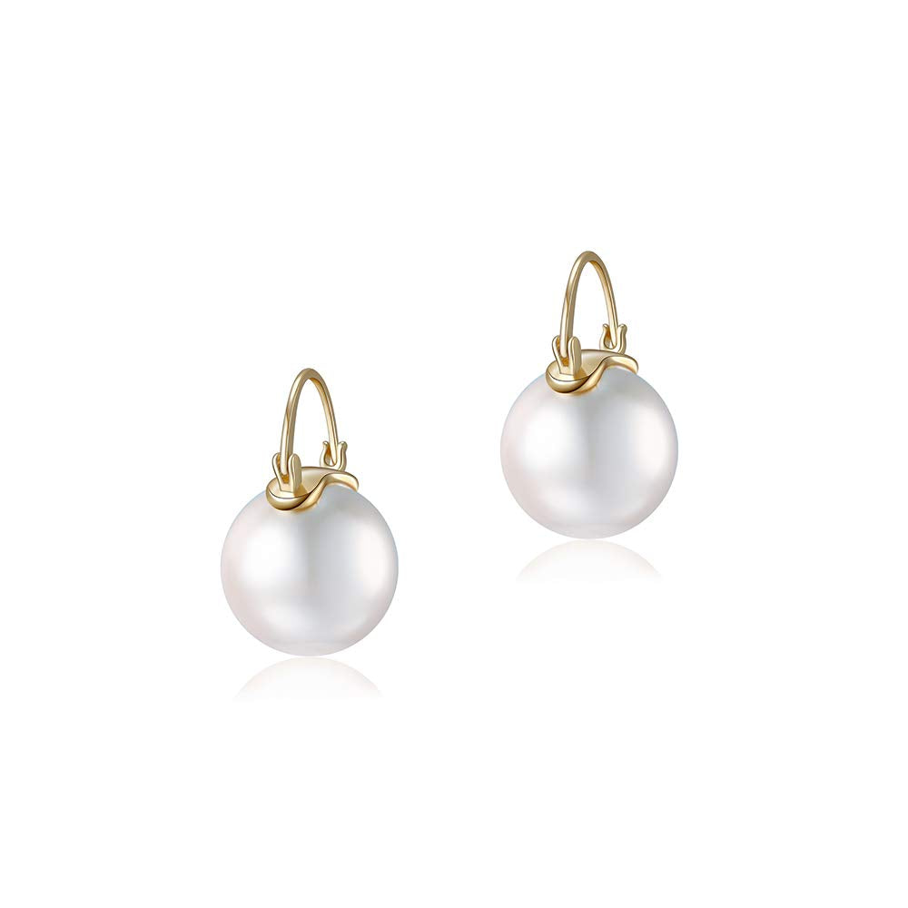 Pearl earrings stud earrings 14K gold plating simple earrings, Elegant Earrings design style best confession gift