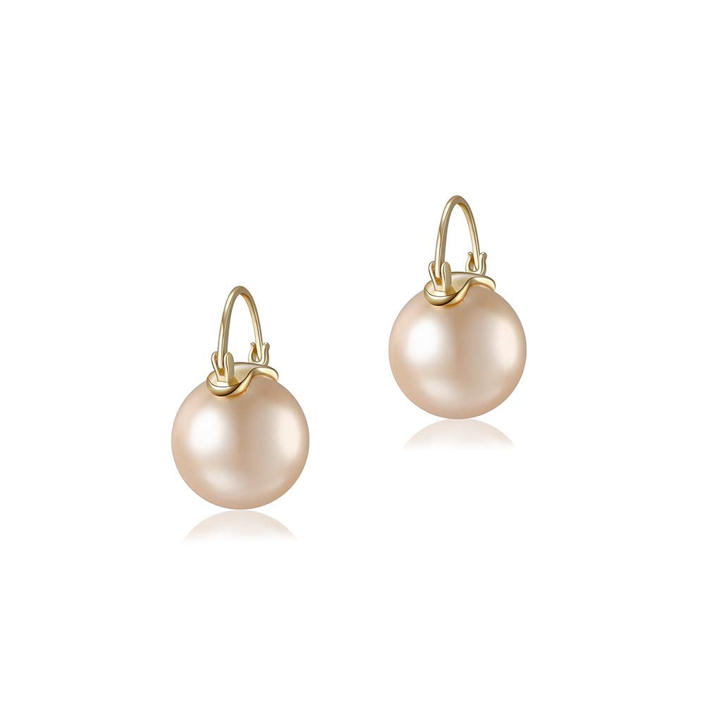 Pearl earrings stud earrings 14K gold plating simple earrings, Elegant Earrings design style best confession gift