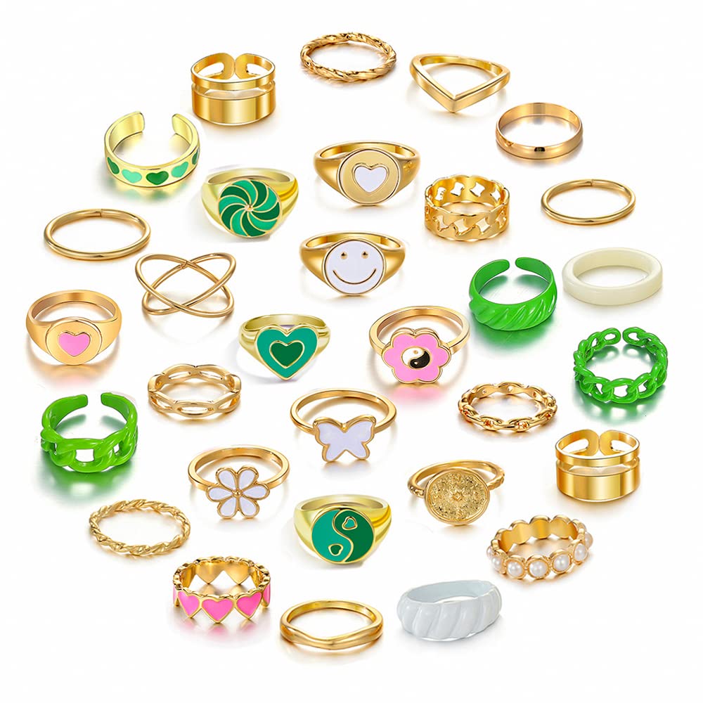 JSJOY Layered Gold Initial Necklaces for Women, Chunky 14K Gold Plated Paperclip Chain Necklace for Women Gold Coin Simple Letter Pendant Necklace Layering Necklaces Layered Necklace for Women Gold Jewelry