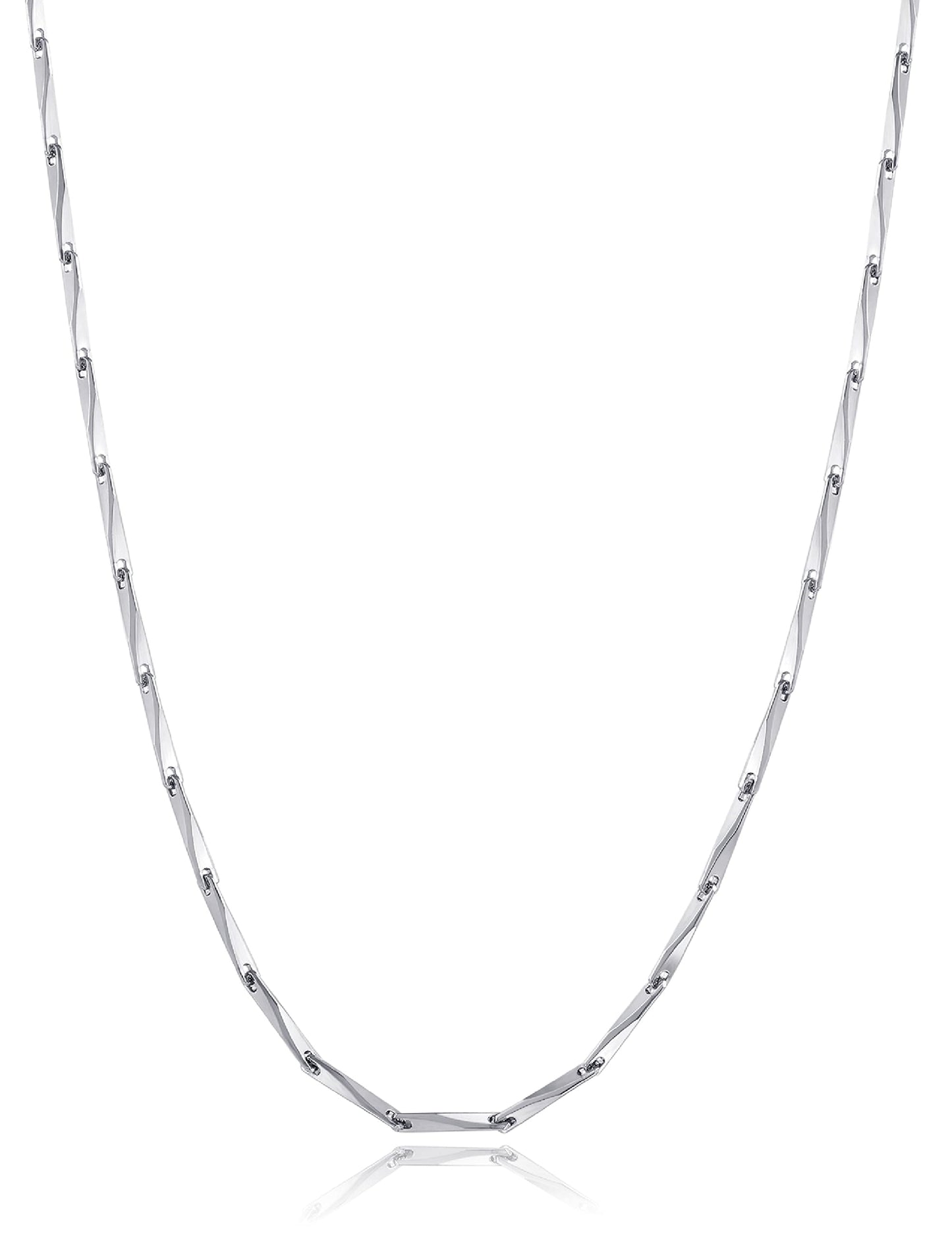 JSJOY 925 Sterling Silver Necklace Rope Chain Lobster Clasp 2.5mm Silver Chain for Women Silver Necklace Chain 16-30 Inches