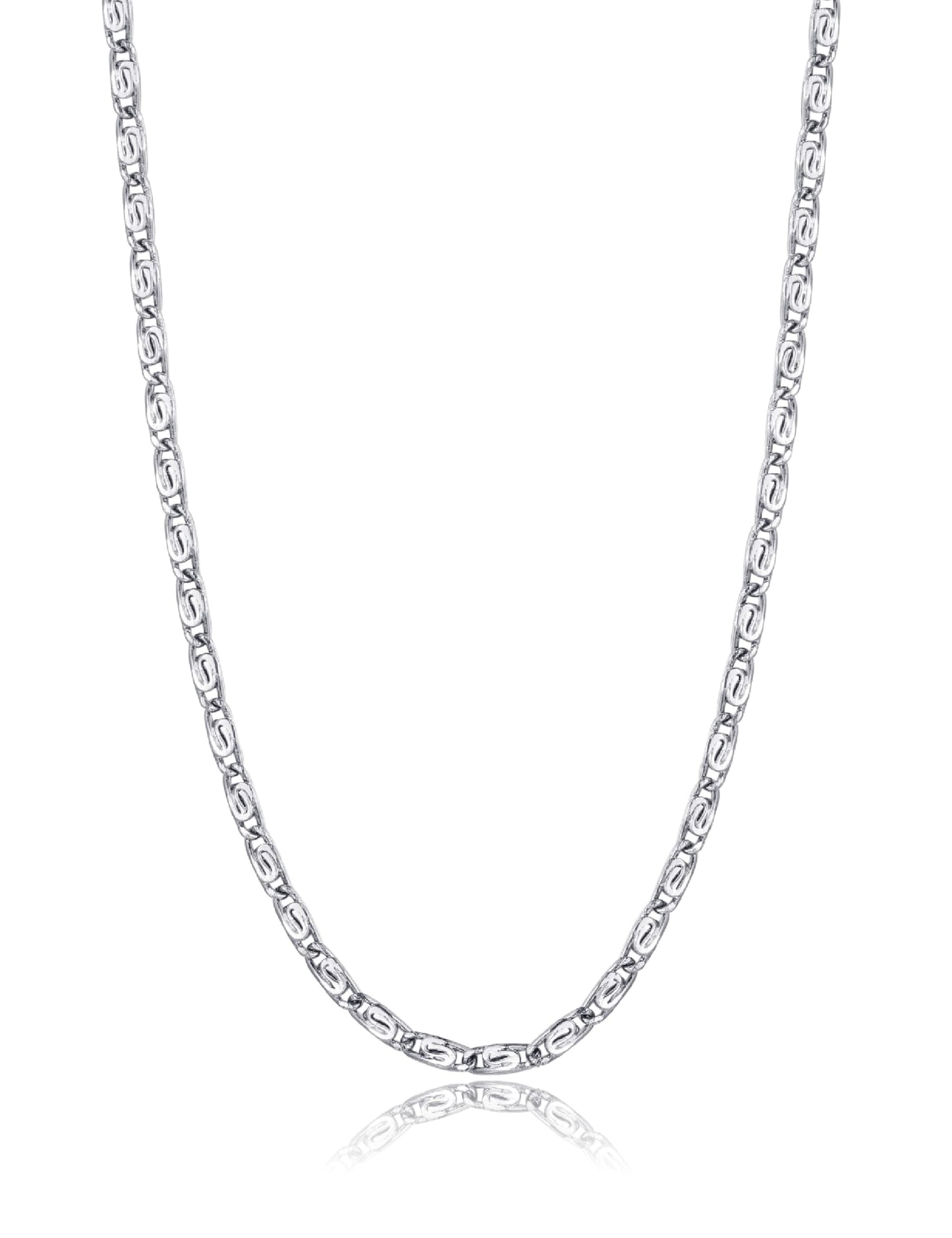 JSJOY 925 Sterling Silver Necklace Rope Chain Lobster Clasp 2.5mm Silver Chain for Women Silver Necklace Chain 16-30 Inches