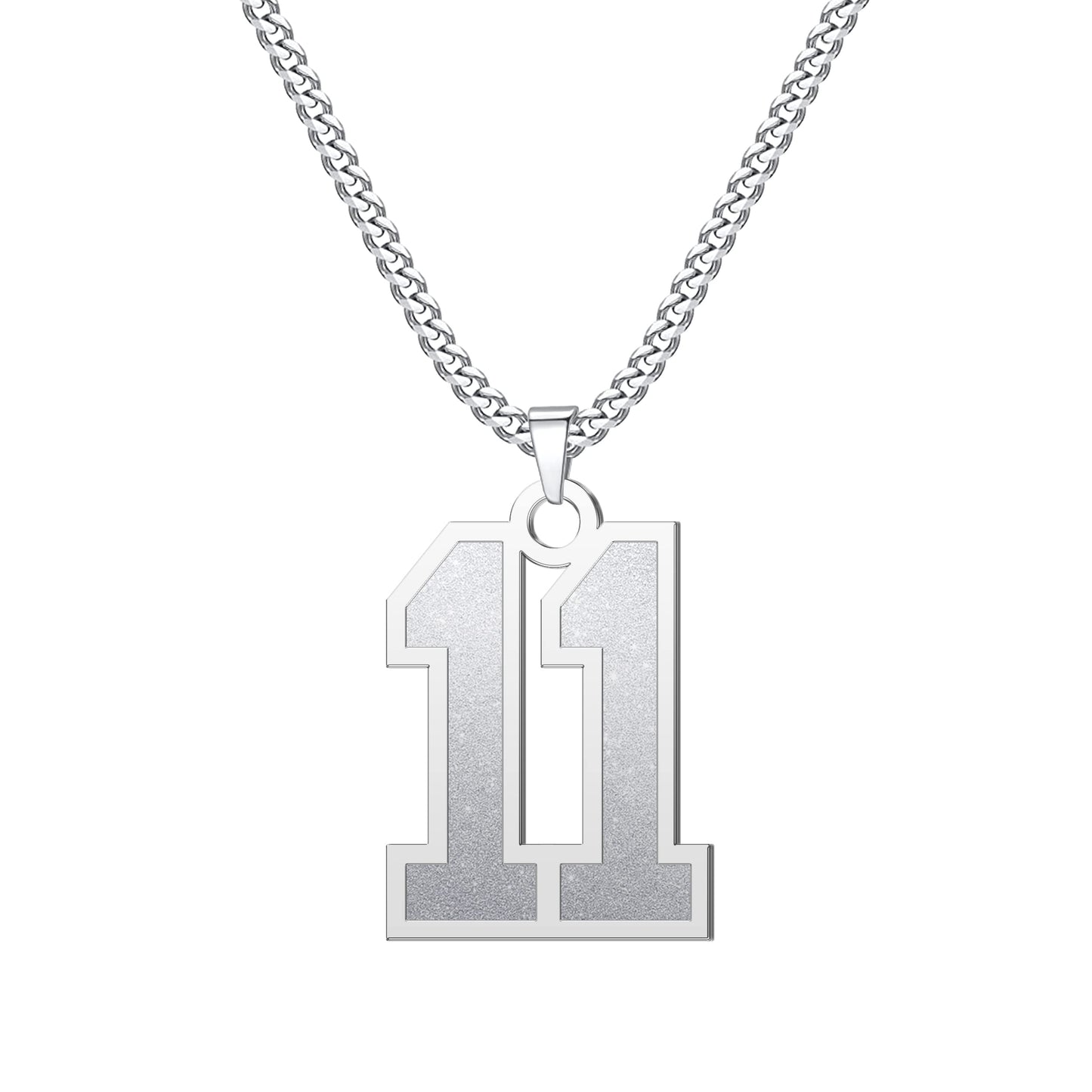 JSJOY Number Necklaces for Athletes 00-99 Jersey Number Chain Personalized Custom with Name Sports Soccer Football Basketball Baseball for Men Girls