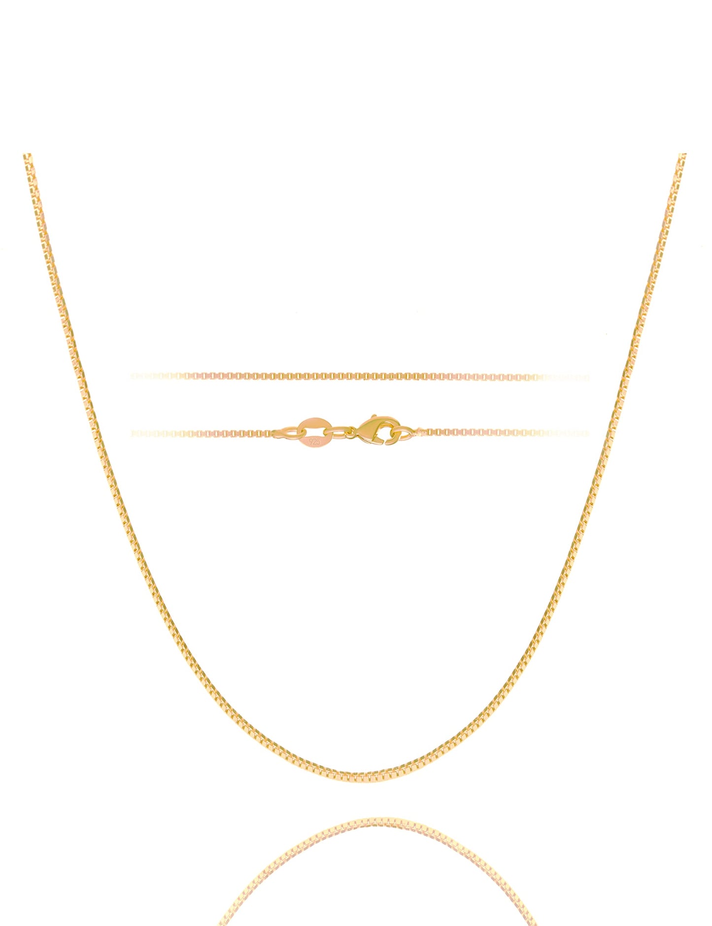 JSJOY 925 Sterling Silver Necklace Rope Chain Lobster Clasp 2.5mm Silver Chain for Women Silver Necklace Chain 16-30 Inches