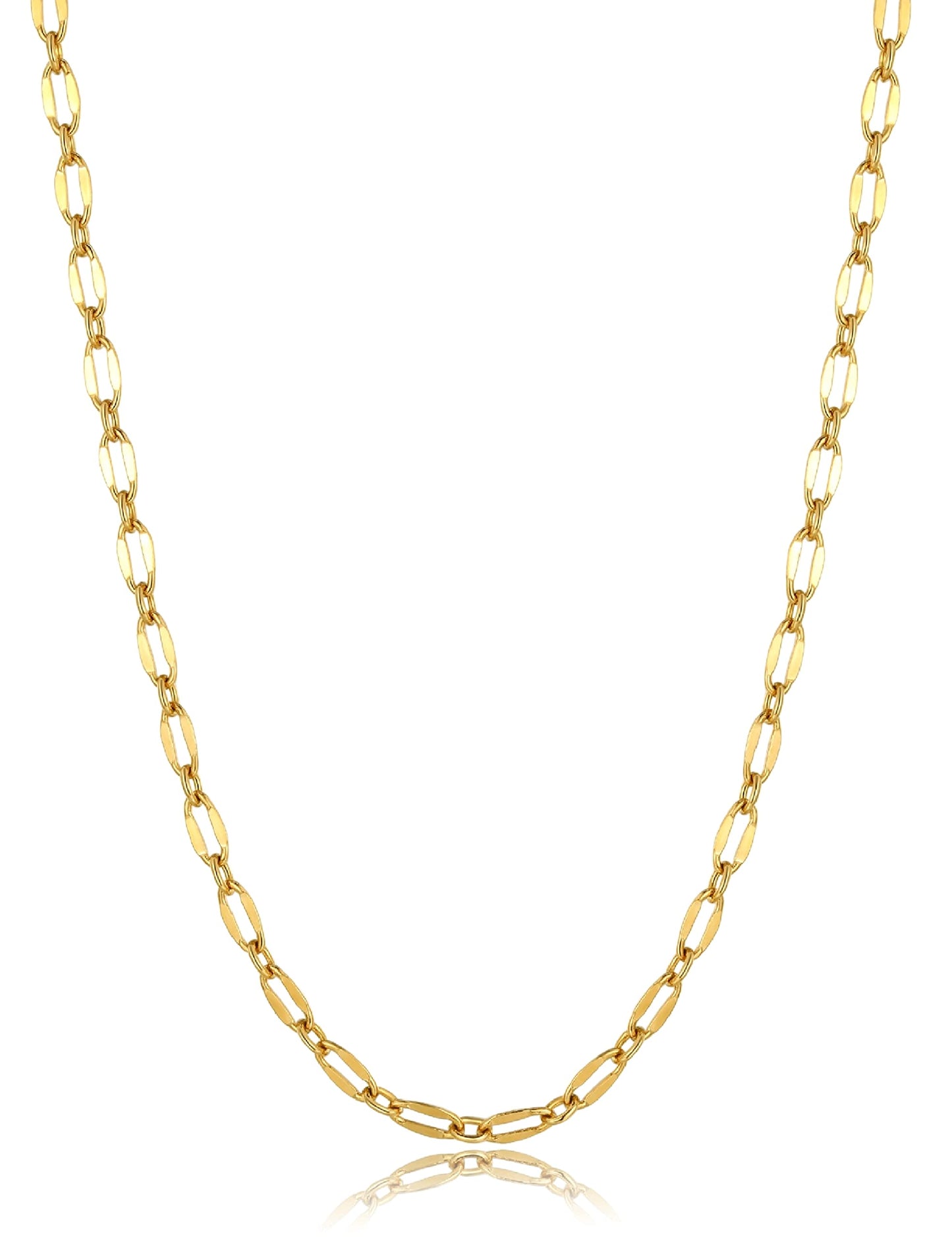 JSJOY 925 Sterling Silver Necklace Rope Chain Lobster Clasp 2.5mm Silver Chain for Women Silver Necklace Chain 16-30 Inches