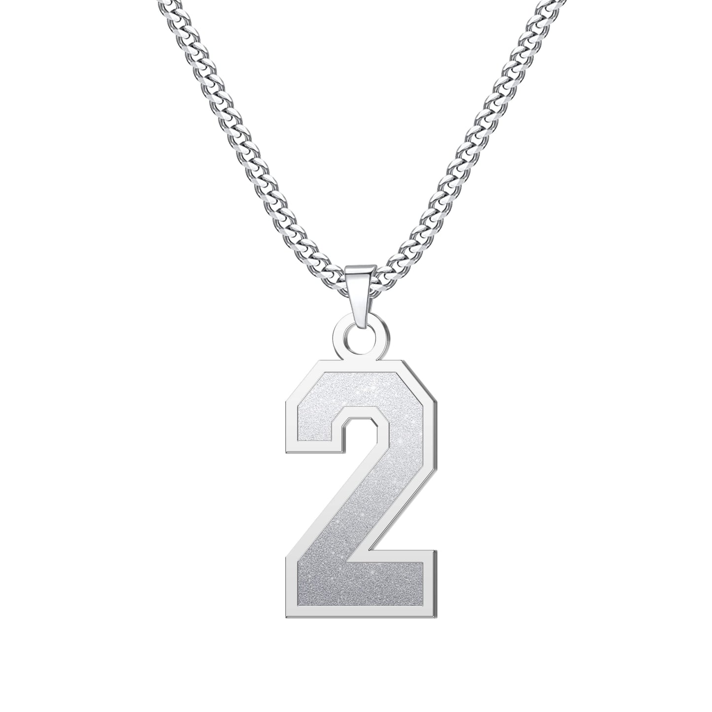 JSJOY Number Necklaces for Athletes 00-99 Jersey Number Chain Personalized Custom with Name Sports Soccer Football Basketball Baseball for Men Girls