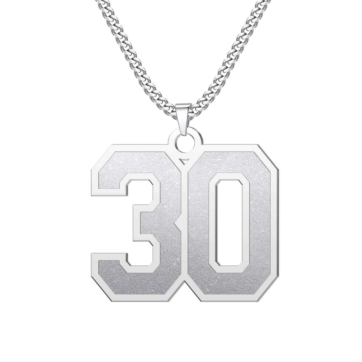 JSJOY Number Necklaces for Athletes 00-99 Jersey Number Chain Personalized Custom with Name Sports Soccer Football Basketball Baseball for Men Girls