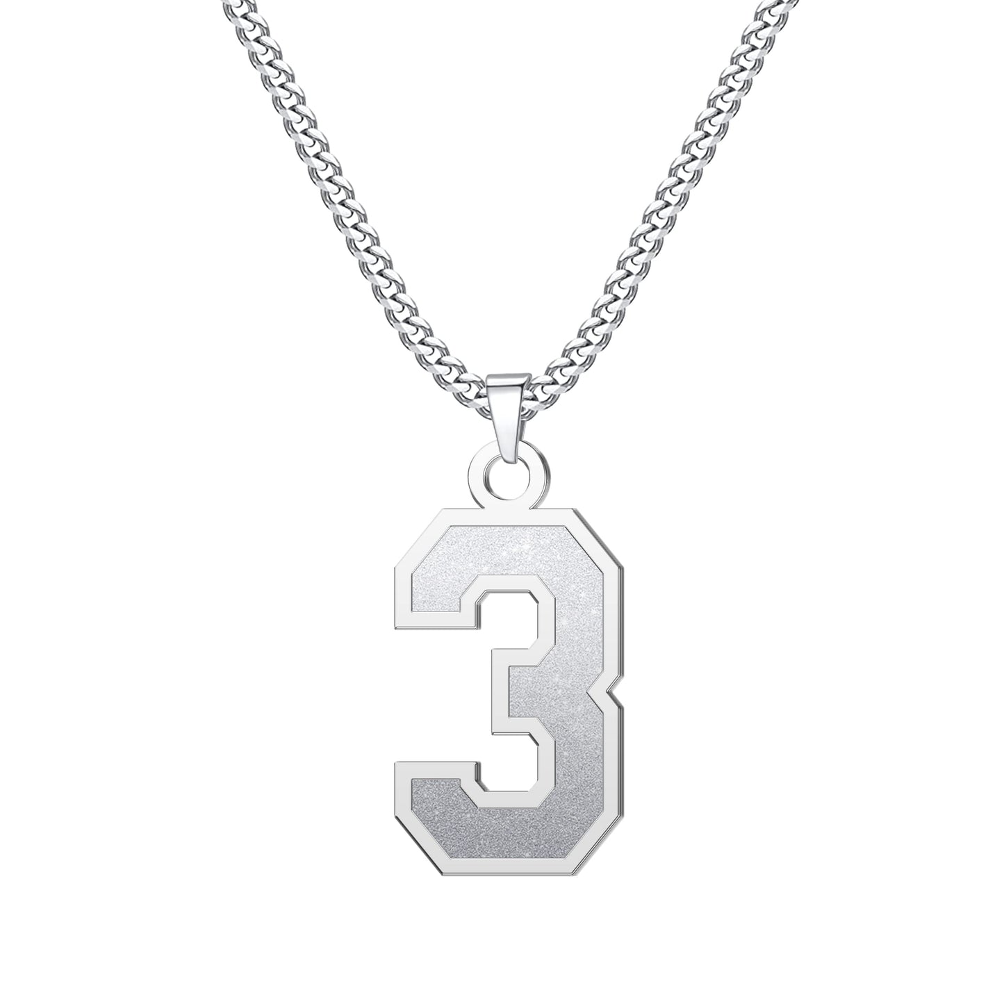 JSJOY Number Necklaces for Athletes 00-99 Jersey Number Chain Personalized Custom with Name Sports Soccer Football Basketball Baseball for Men Girls
