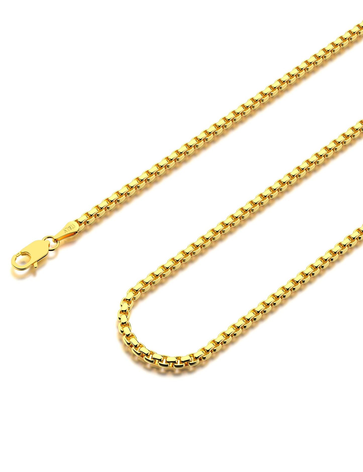 JSJOY 925 Sterling Silver Necklace Rope Chain Lobster Clasp 2.5mm Silver Chain for Women Silver Necklace Chain 16-30 Inches