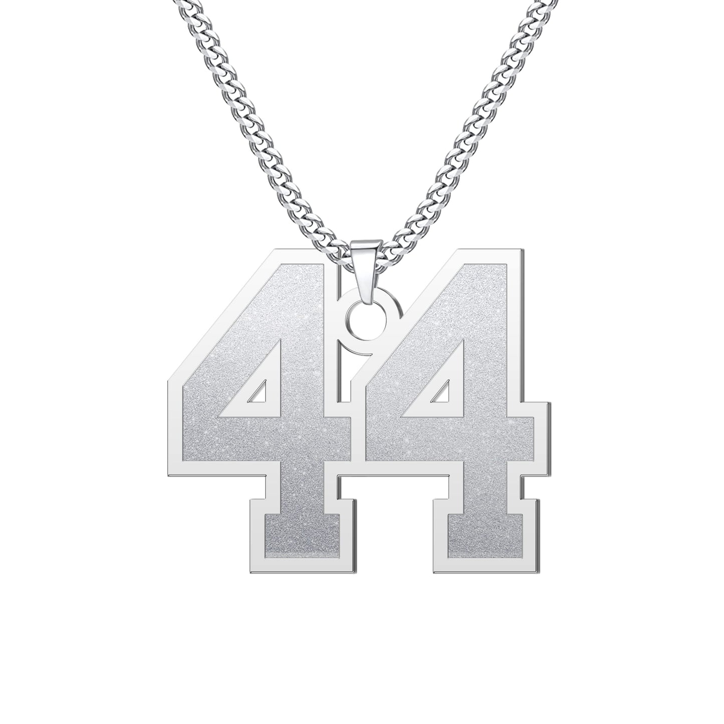 JSJOY Number Necklaces for Athletes 00-99 Jersey Number Chain Personalized Custom with Name Sports Soccer Football Basketball Baseball for Men Girls