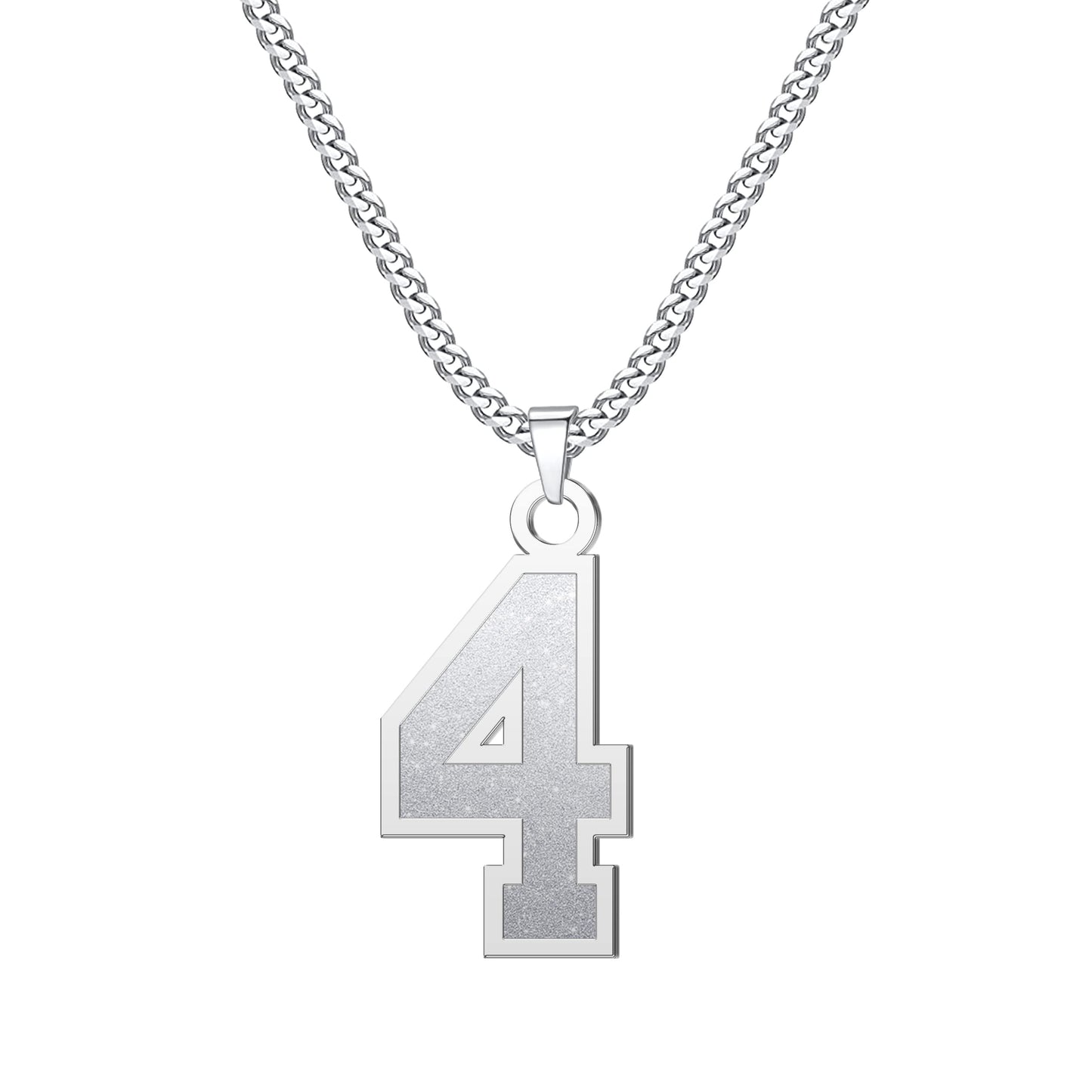 JSJOY Number Necklaces for Athletes 00-99 Jersey Number Chain Personalized Custom with Name Sports Soccer Football Basketball Baseball for Men Girls