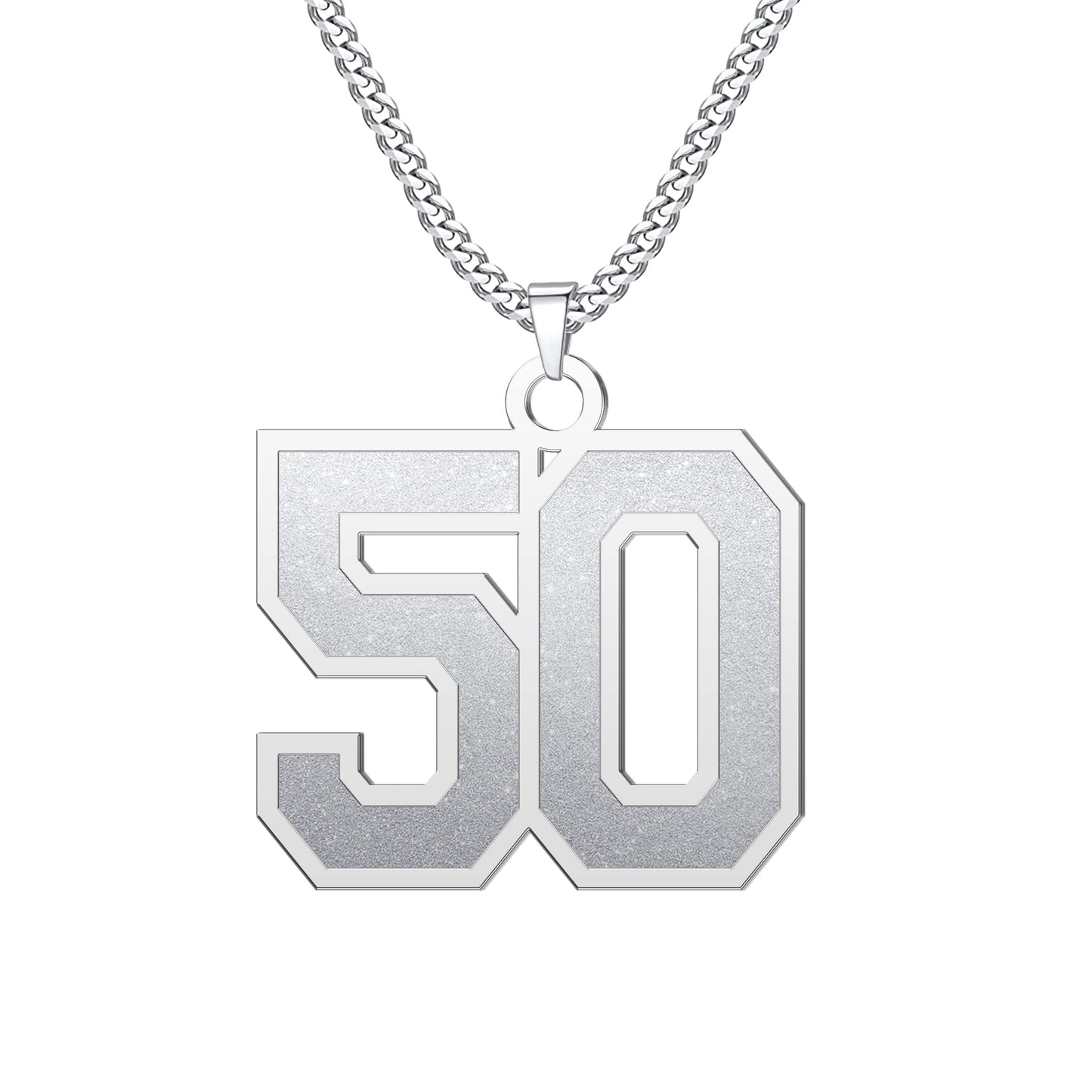 JSJOY Number Necklaces for Athletes 00-99 Jersey Number Chain Personalized Custom with Name Sports Soccer Football Basketball Baseball for Men Girls