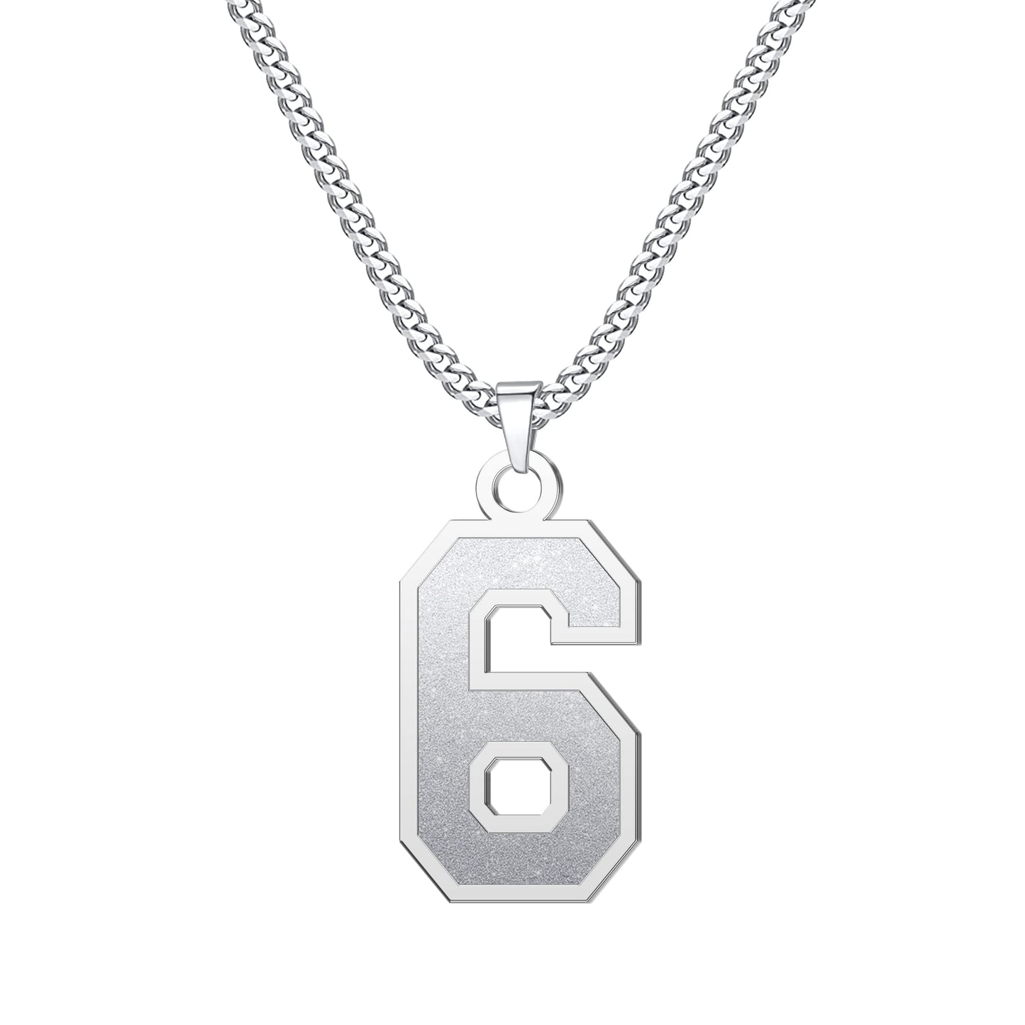 JSJOY Number Necklaces for Athletes 00-99 Jersey Number Chain Personalized Custom with Name Sports Soccer Football Basketball Baseball for Men Girls