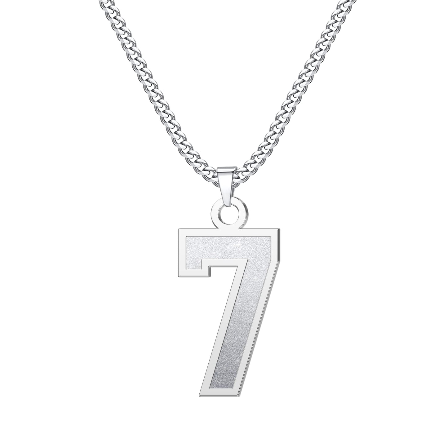 JSJOY Number Necklaces for Athletes 00-99 Jersey Number Chain Personalized Custom with Name Sports Soccer Football Basketball Baseball for Men Girls