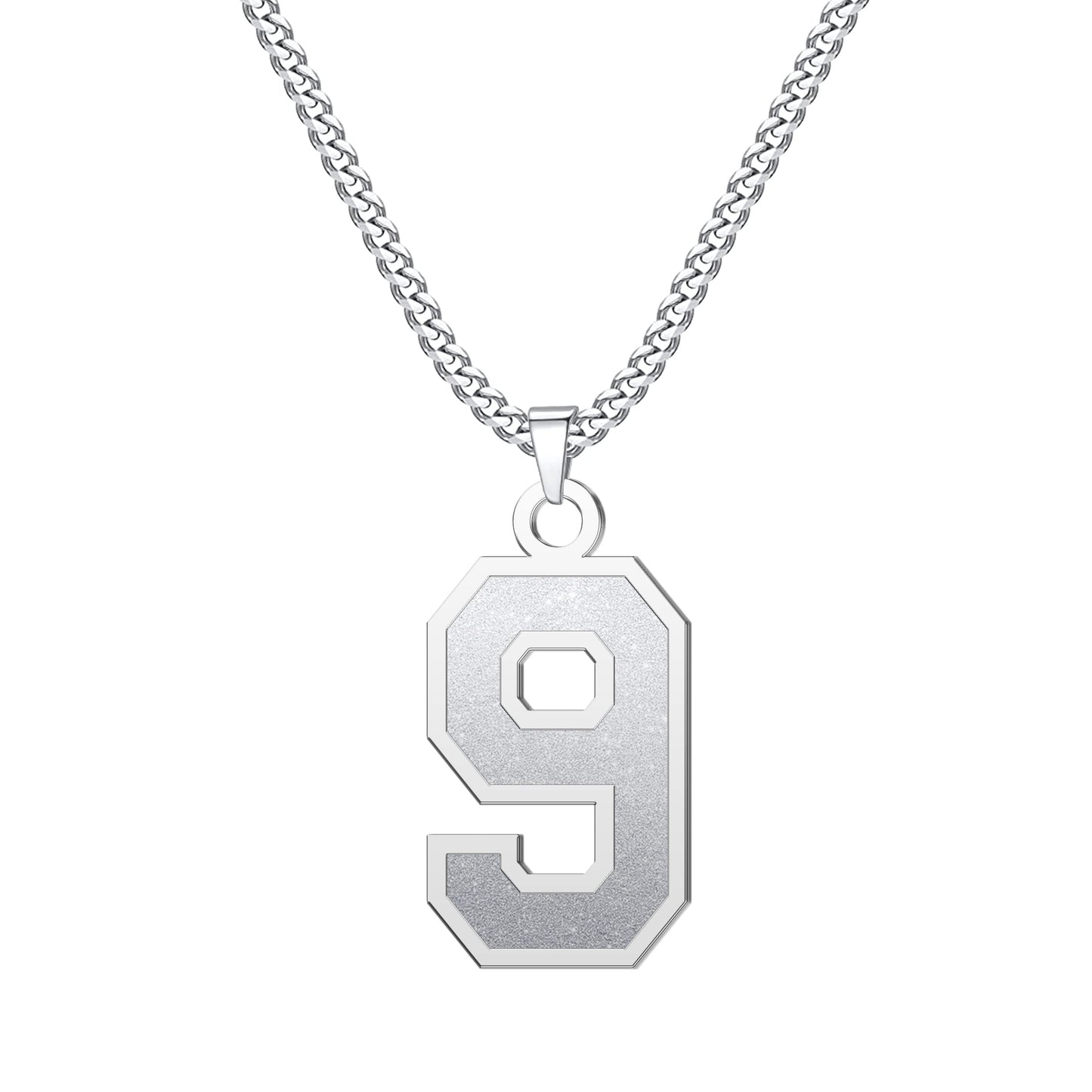 JSJOY Number Necklaces for Athletes 00-99 Jersey Number Chain Personalized Custom with Name Sports Soccer Football Basketball Baseball for Men Girls