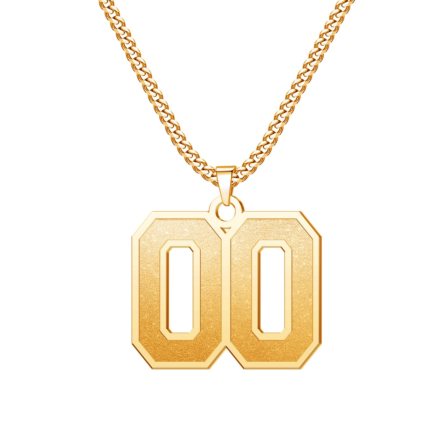 JSJOY Number Necklaces for Athletes 00-99 Jersey Number Chain Personalized Custom with Name Sports Soccer Football Basketball Baseball for Men Girls