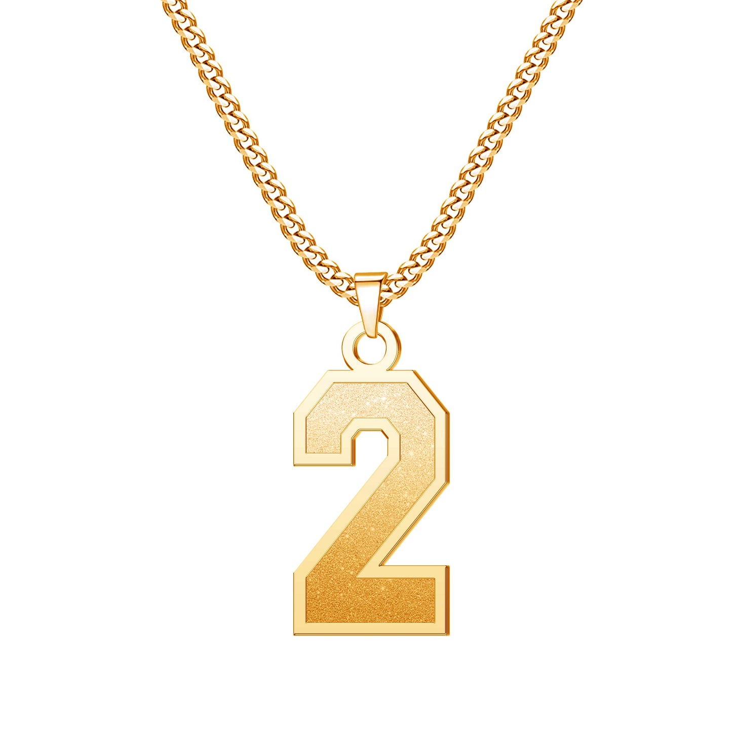 JSJOY Number Necklaces for Athletes 00-99 Jersey Number Chain Personalized Custom with Name Sports Soccer Football Basketball Baseball for Men Girls