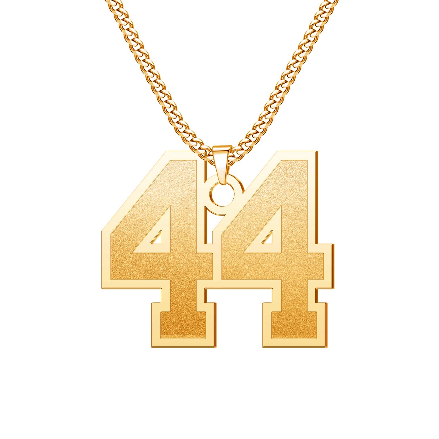 JSJOY Number Necklaces for Athletes 00-99 Jersey Number Chain Personalized Custom with Name Sports Soccer Football Basketball Baseball for Men Girls