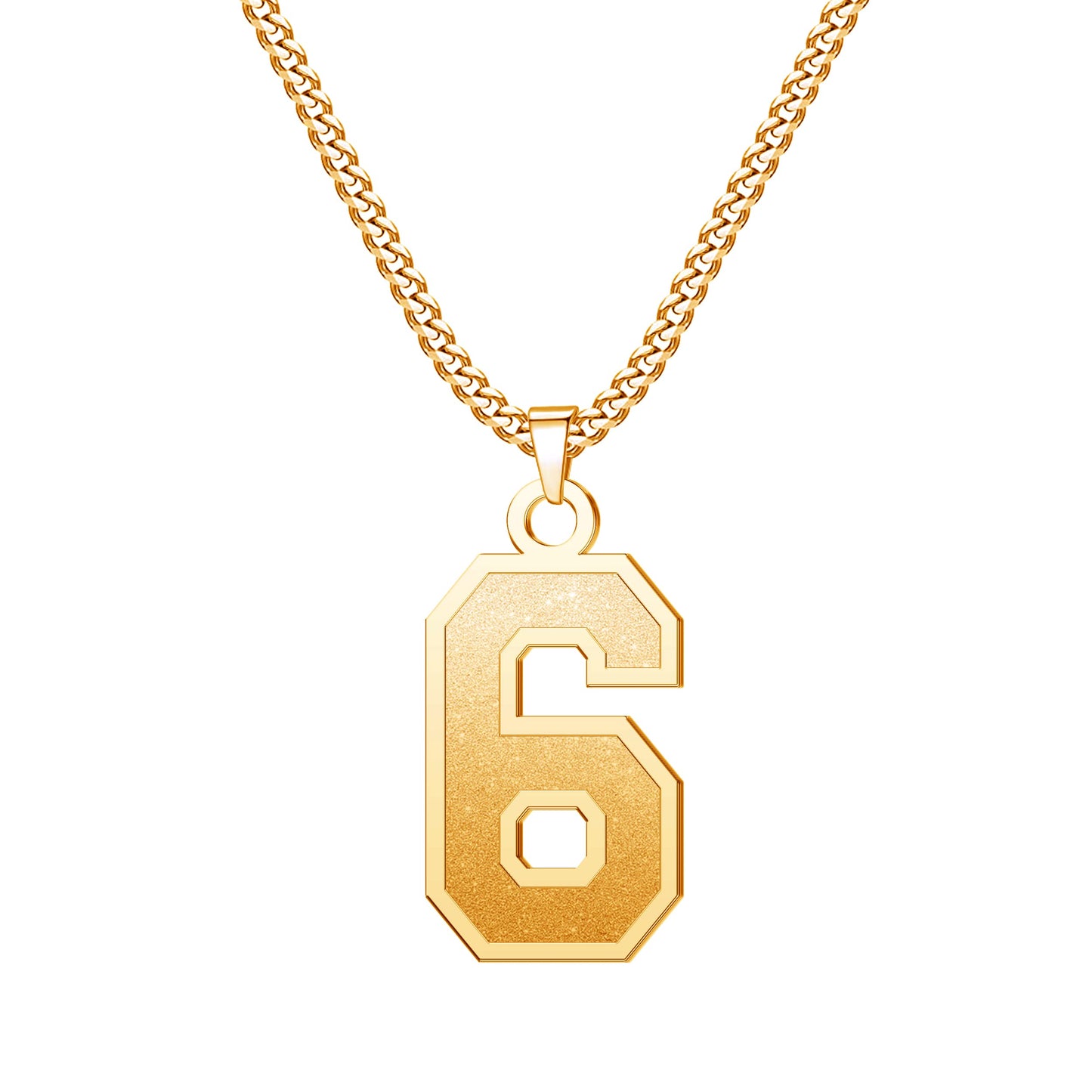 JSJOY Number Necklaces for Athletes 00-99 Jersey Number Chain Personalized Custom with Name Sports Soccer Football Basketball Baseball for Men Girls