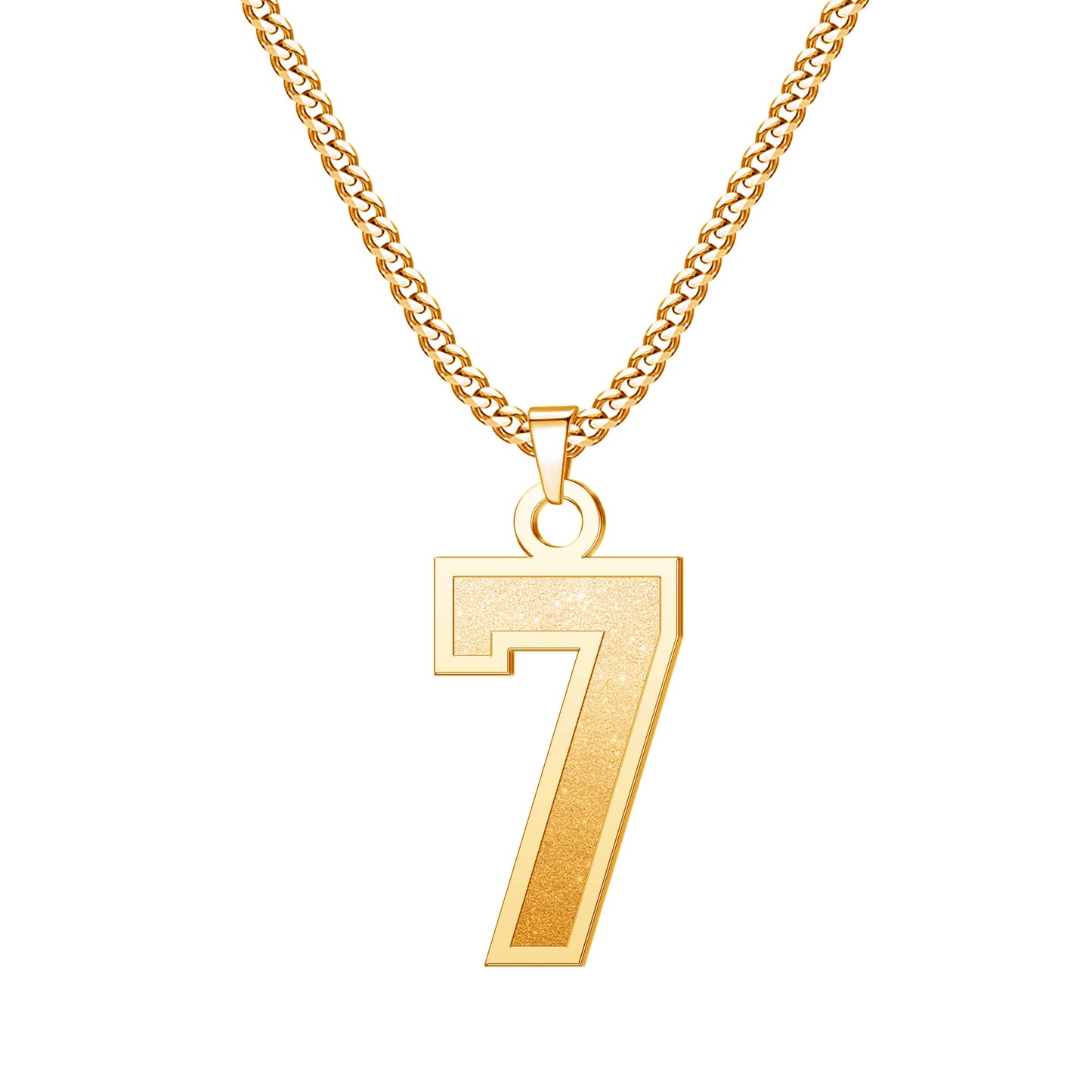 JSJOY Number Necklaces for Athletes 00-99 Jersey Number Chain Personalized Custom with Name Sports Soccer Football Basketball Baseball for Men Girls