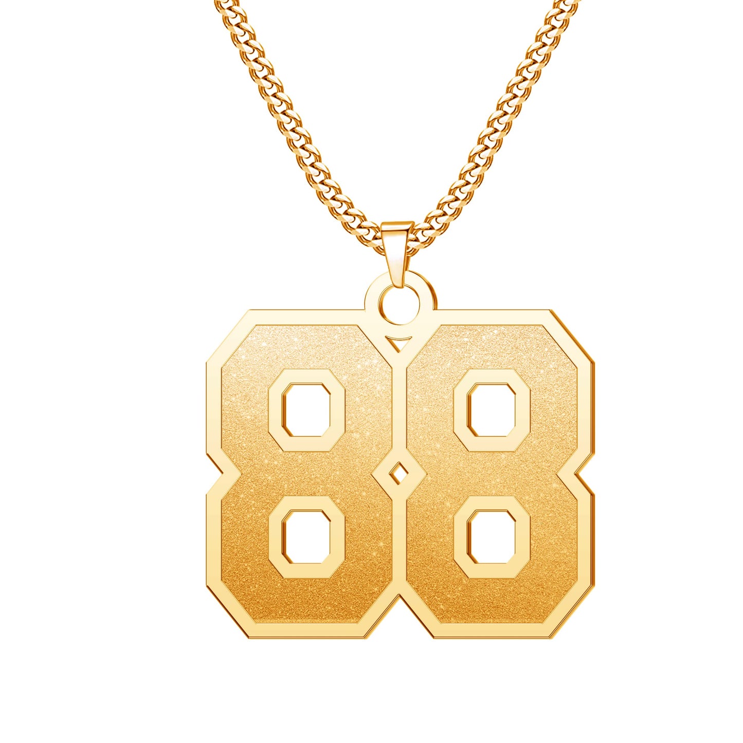 JSJOY Number Necklaces for Athletes 00-99 Jersey Number Chain Personalized Custom with Name Sports Soccer Football Basketball Baseball for Men Girls