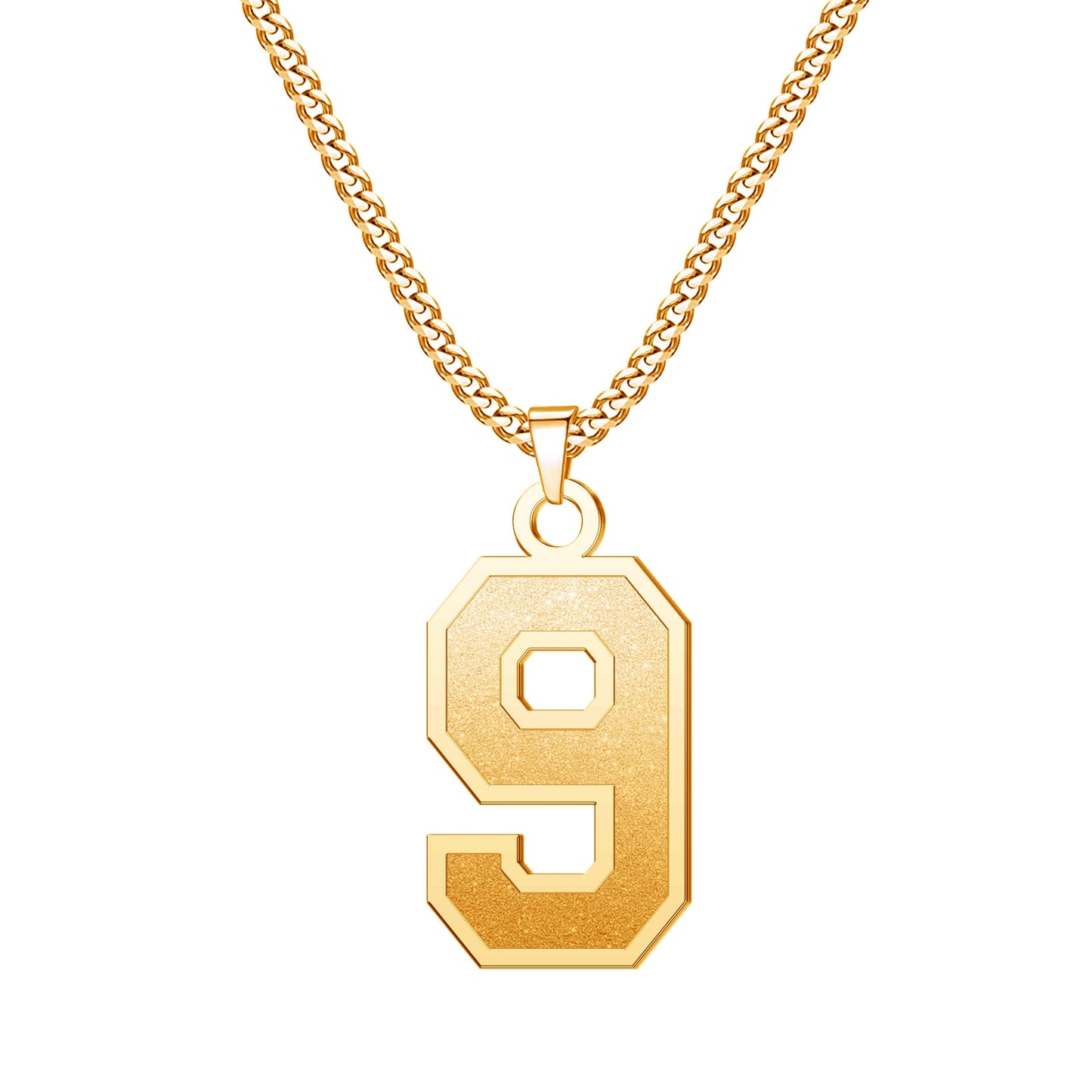 JSJOY Number Necklaces for Athletes 00-99 Jersey Number Chain Personalized Custom with Name Sports Soccer Football Basketball Baseball for Men Girls