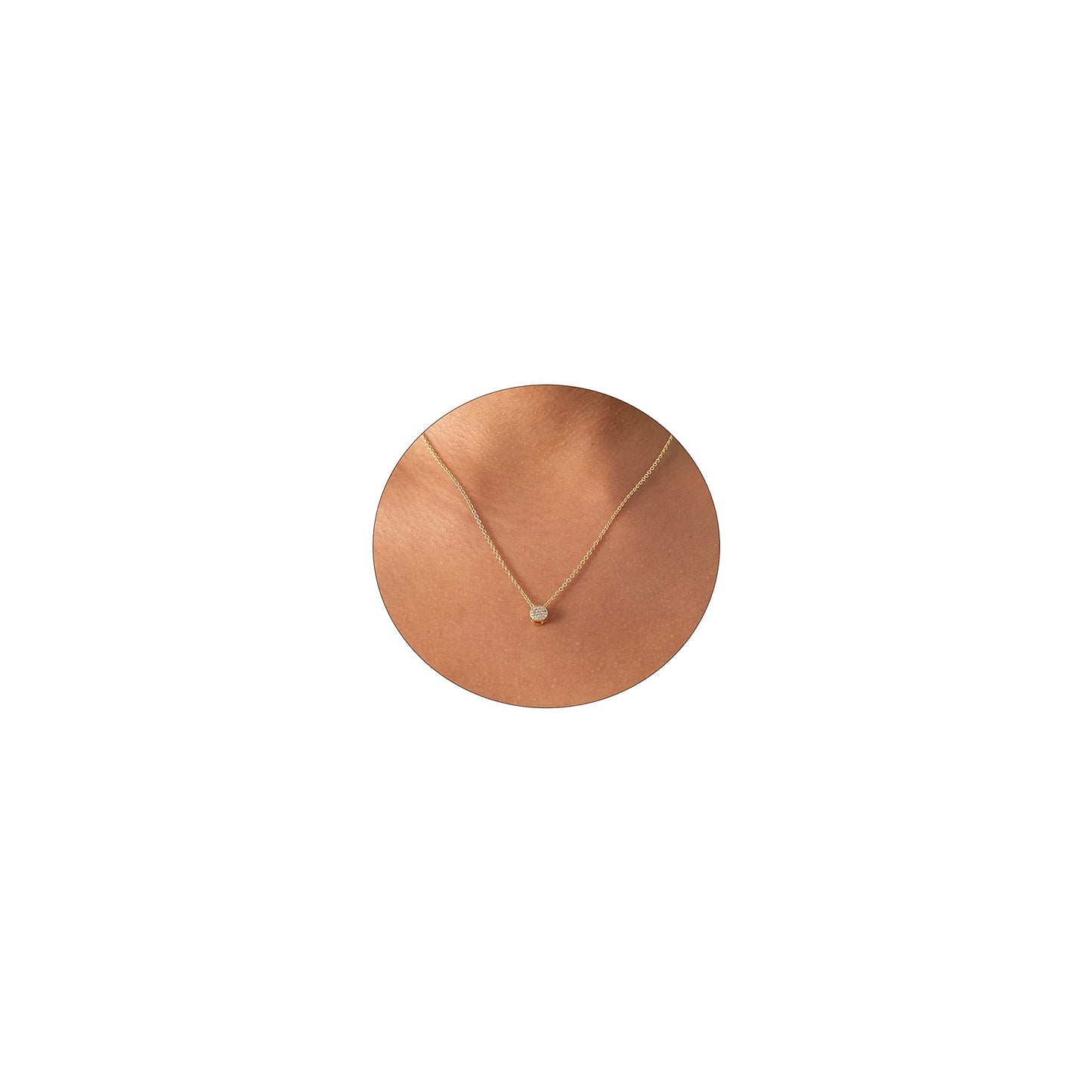 JSJOY Women Dainty Leaf Necklace 14k Gold Plated Layered CZ Moon Necklace Simple Diamond Choker Necklaces for Women Trendy Jewelry Gifts for Girls