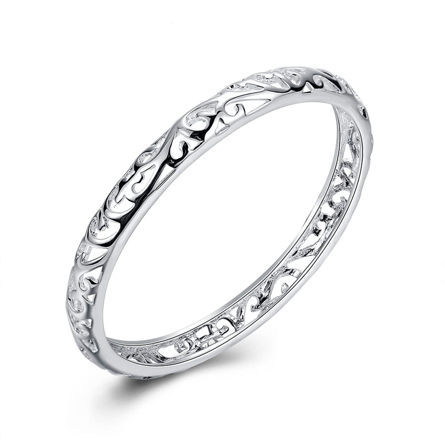 JSJOY Handmade Bracelet for Women 925 Sterling Silver Bangle Bracelet with Gift Box Braided Cuff Bracelet Wrap Birthday Gifts