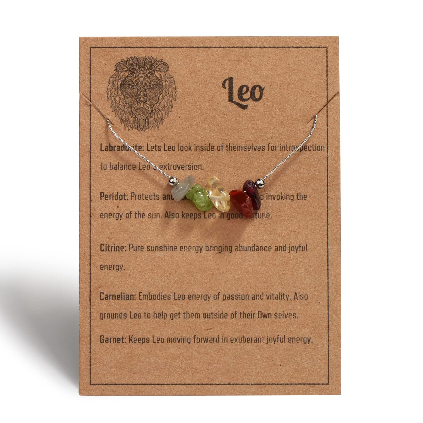Natural Stone Zodiac Sign Choker Necklace for Women Raw Crystals Zodiac Necklace Horoscope Healing Gemstone Crystals Astrology Jewelry Holiday gifts