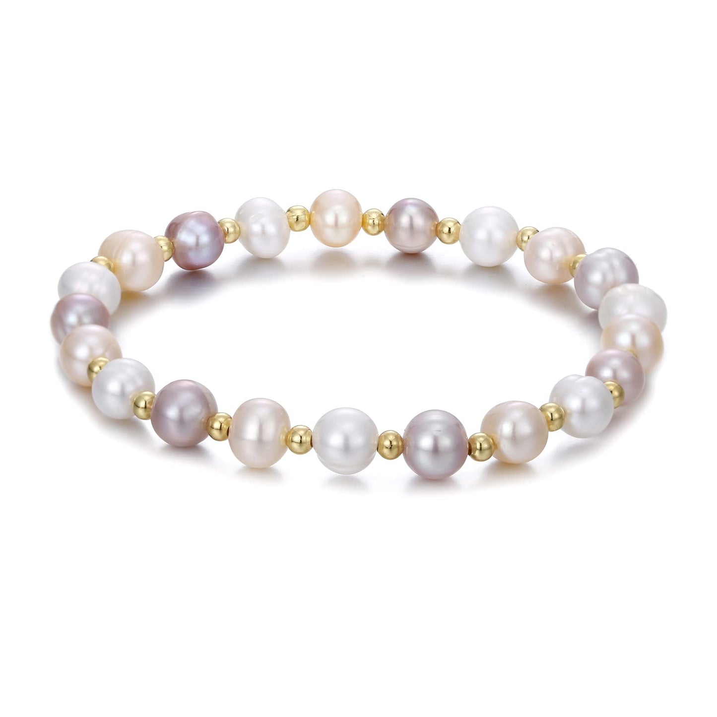Freshwater Cultured Pearl Bracelet for Women Fashion pearl Pearl Stretch Bracelet Pearl Cuff Bangle Pearl Sliding Bolo Bracelet