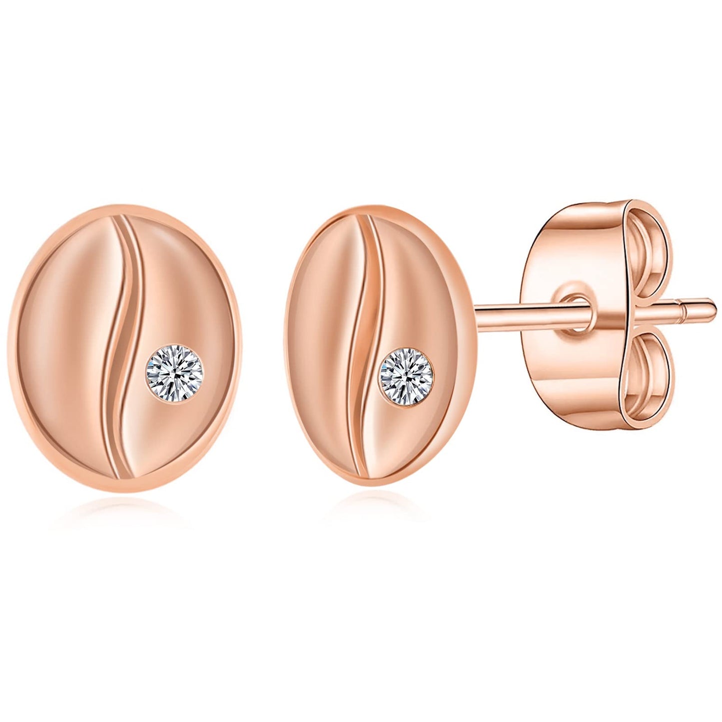 Gold Stud Earrings for Women 14k Gold Plated Silver Rose Gold Cute Pearl Heart Mushroom Evil Eye Starfish Snowflake Crescent Moon Star Dainty Fashion Diamond Small Trendy Earings Hypoallergenic for Teen Girls Jewelry Gifts