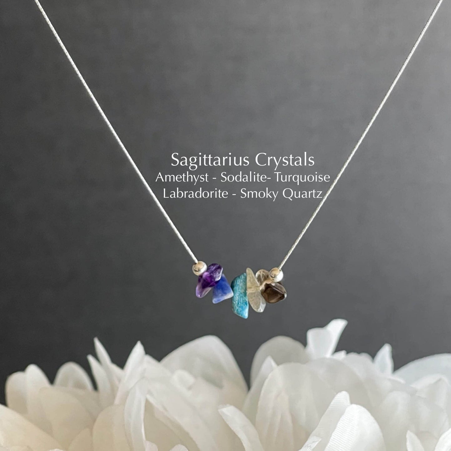 Natural Stone Zodiac Sign Choker Necklace for Women Raw Crystals Zodiac Necklace Horoscope Healing Gemstone Crystals Astrology Jewelry Holiday gifts