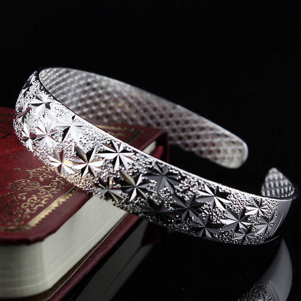 Leaf Shape Bracelet for Women Girls Metal Bracelet Fashion Simple Open Bracelets Jewelry Bangle Bracelets Gifts Birthday