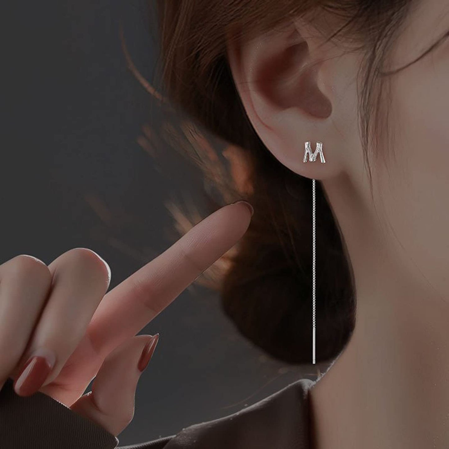 Hummingbird Earrings Rhinestone Chain Tassel Earring Lady Earchain Jewelry Fashionable Earrings Dangling Women Girls Valentine's Day Birthday Gifts