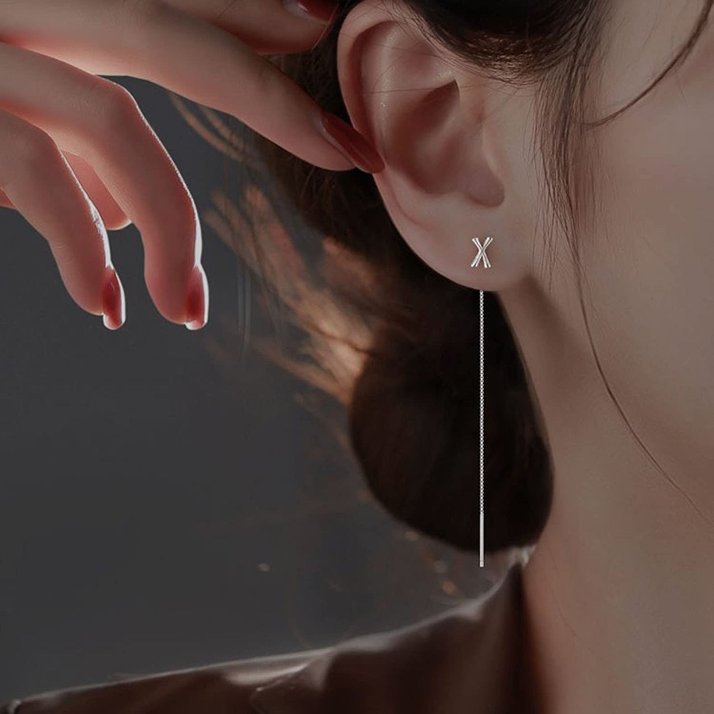 Hummingbird Earrings Rhinestone Chain Tassel Earring Lady Earchain Jewelry Fashionable Earrings Dangling Women Girls Valentine's Day Birthday Gifts